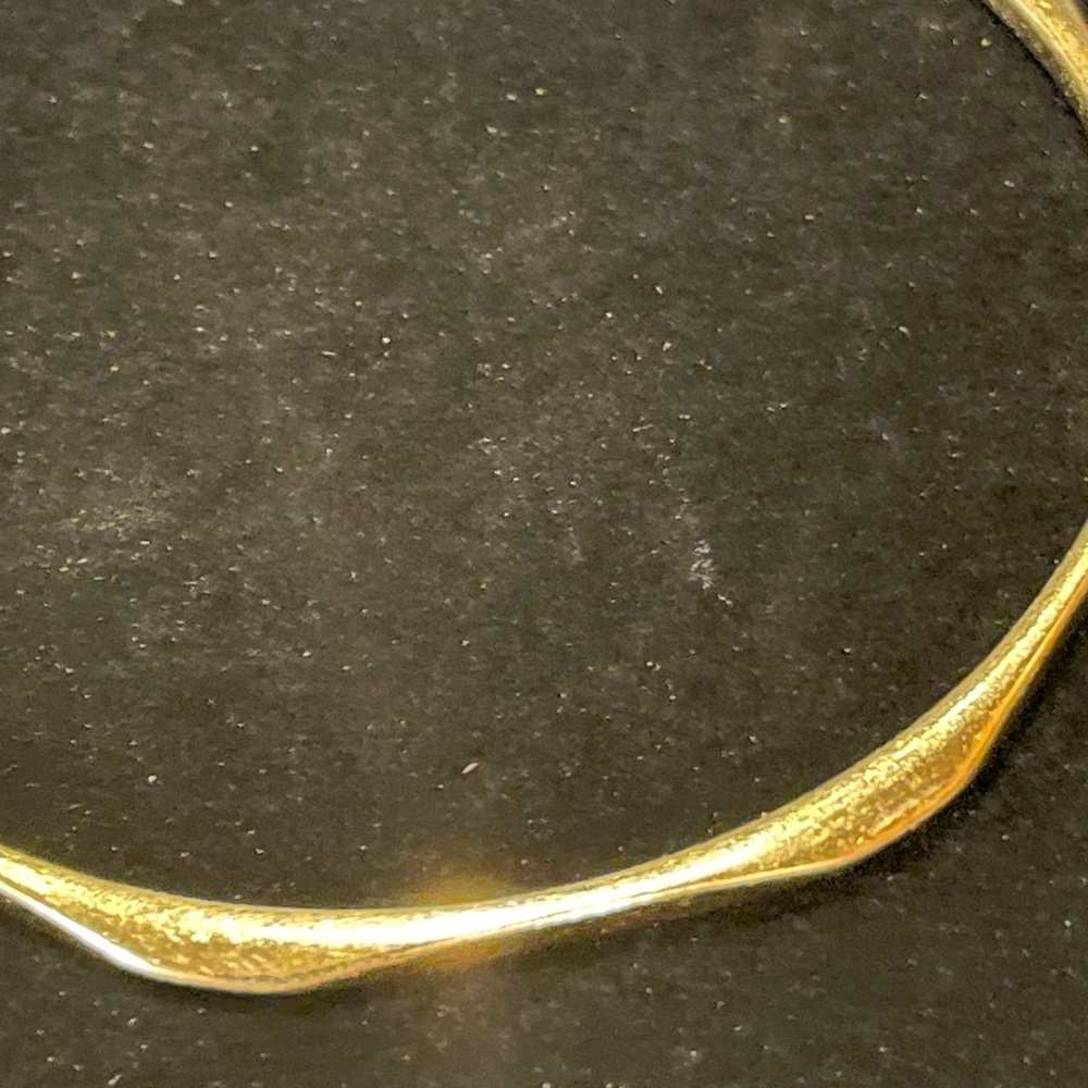 Gold Bangle Bracelet - Picture 3 of 7
